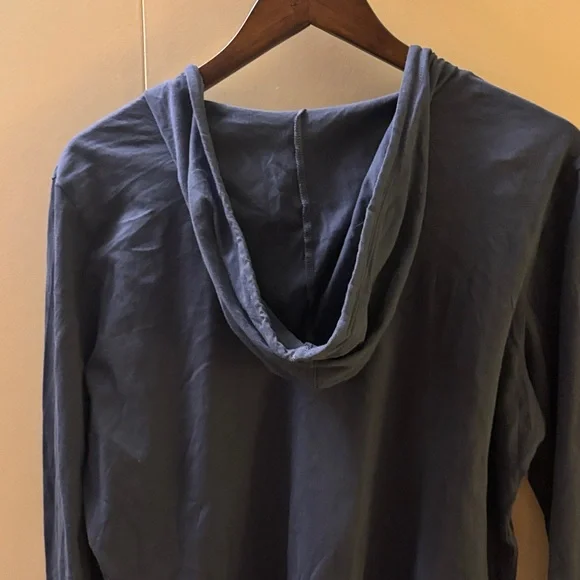 NWT Life Is Good Navy Hoodie with Olive Butterfly Heart Large - Picture 6 of 7